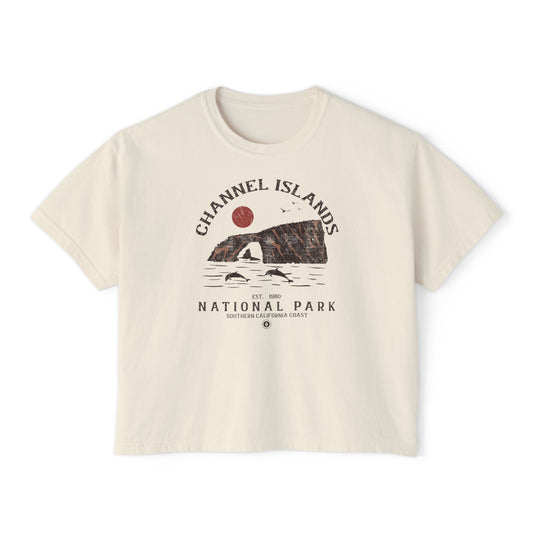 Channel Islands National Park  Women's Short Sleeve Boxy Tee