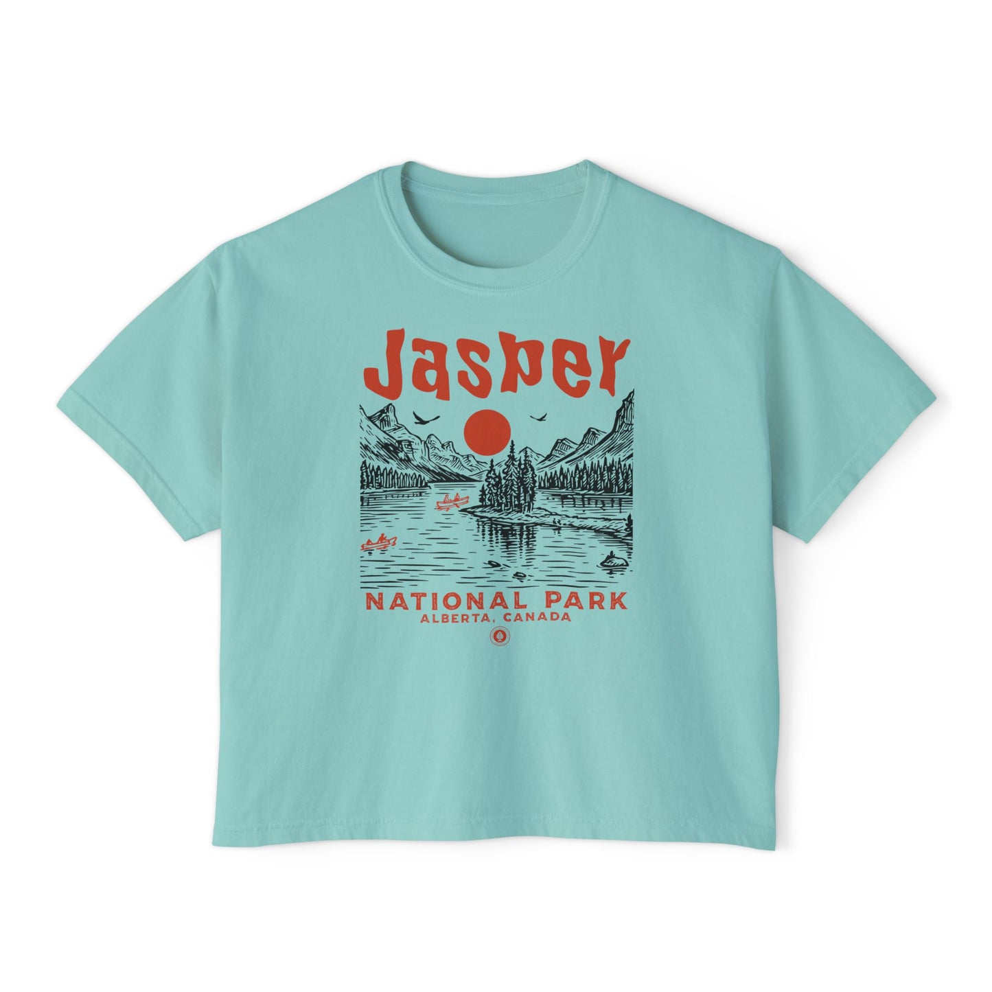 Jasper National Park Women's Short Sleeve Boxy Tee