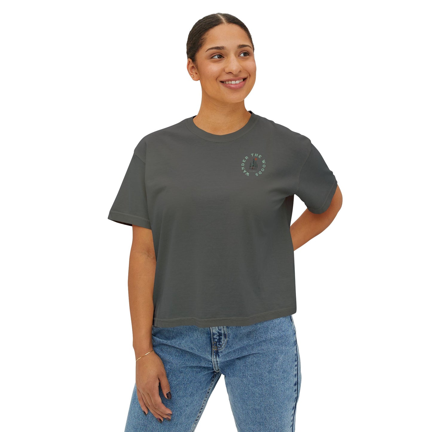 Wander the Woods Women's Short Sleeve Boxy Tee