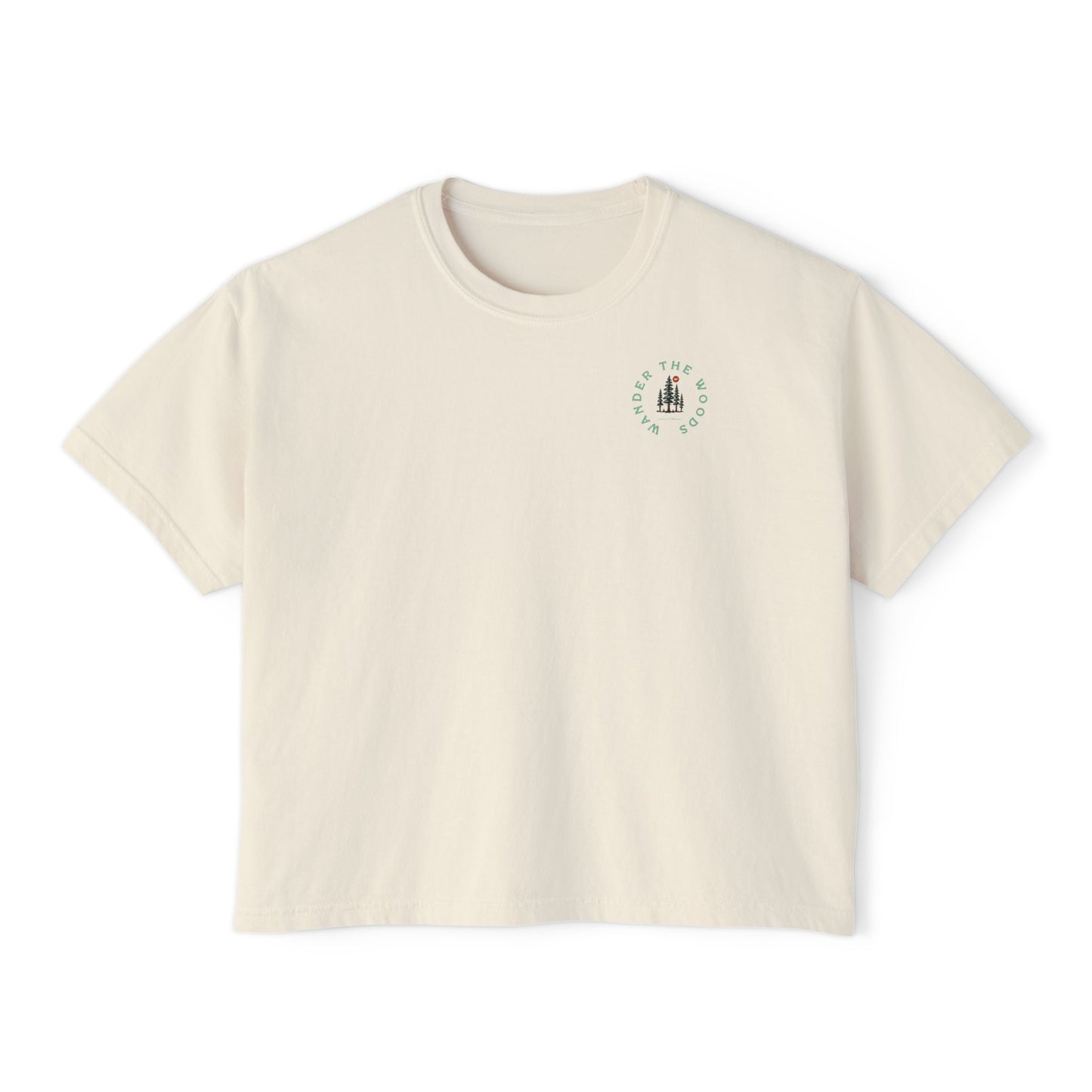 Wander the Woods Women's Short Sleeve Boxy Tee