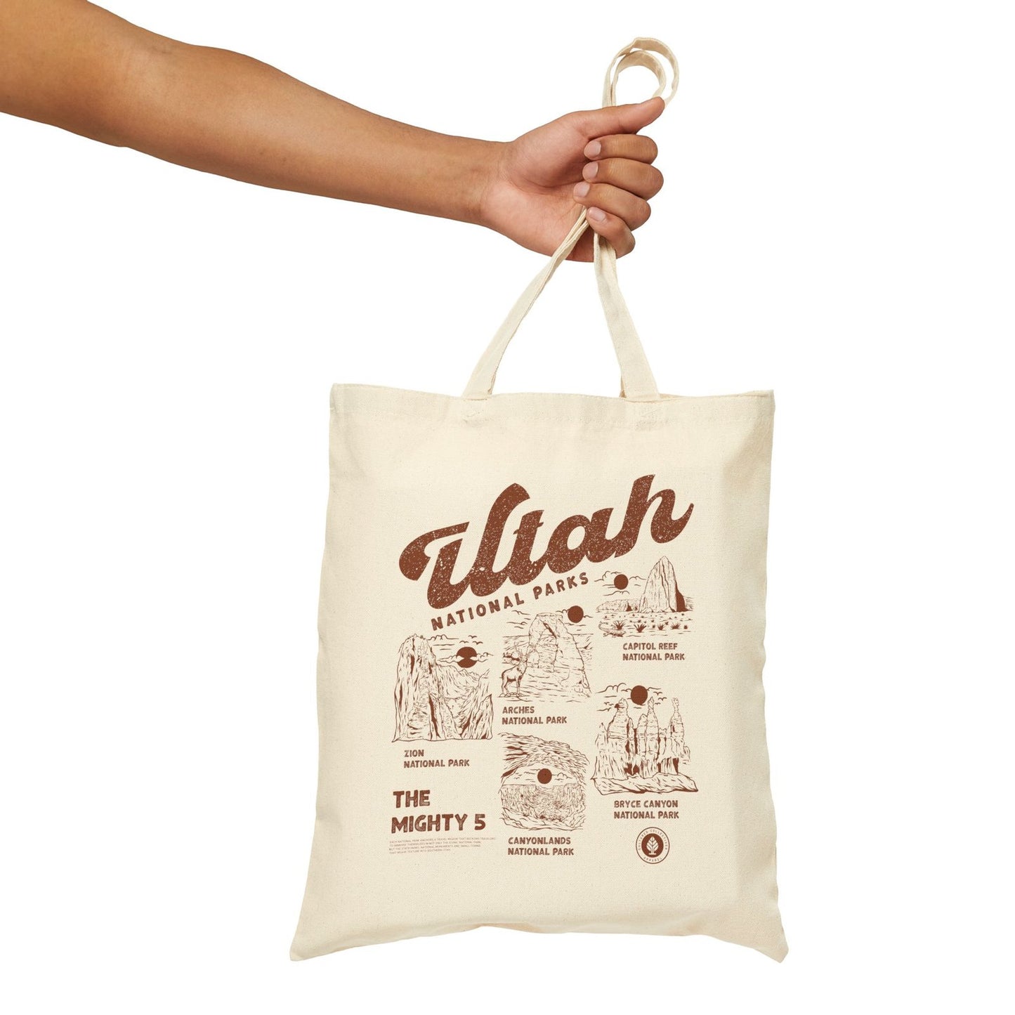 Utah Mighty Five National Parks Tote Bag