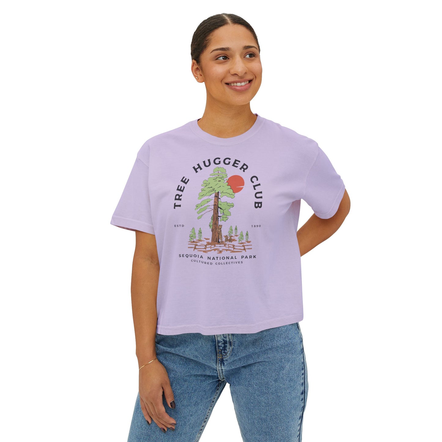 Escape To Nature Women's Short Sleeve Boxy Tee