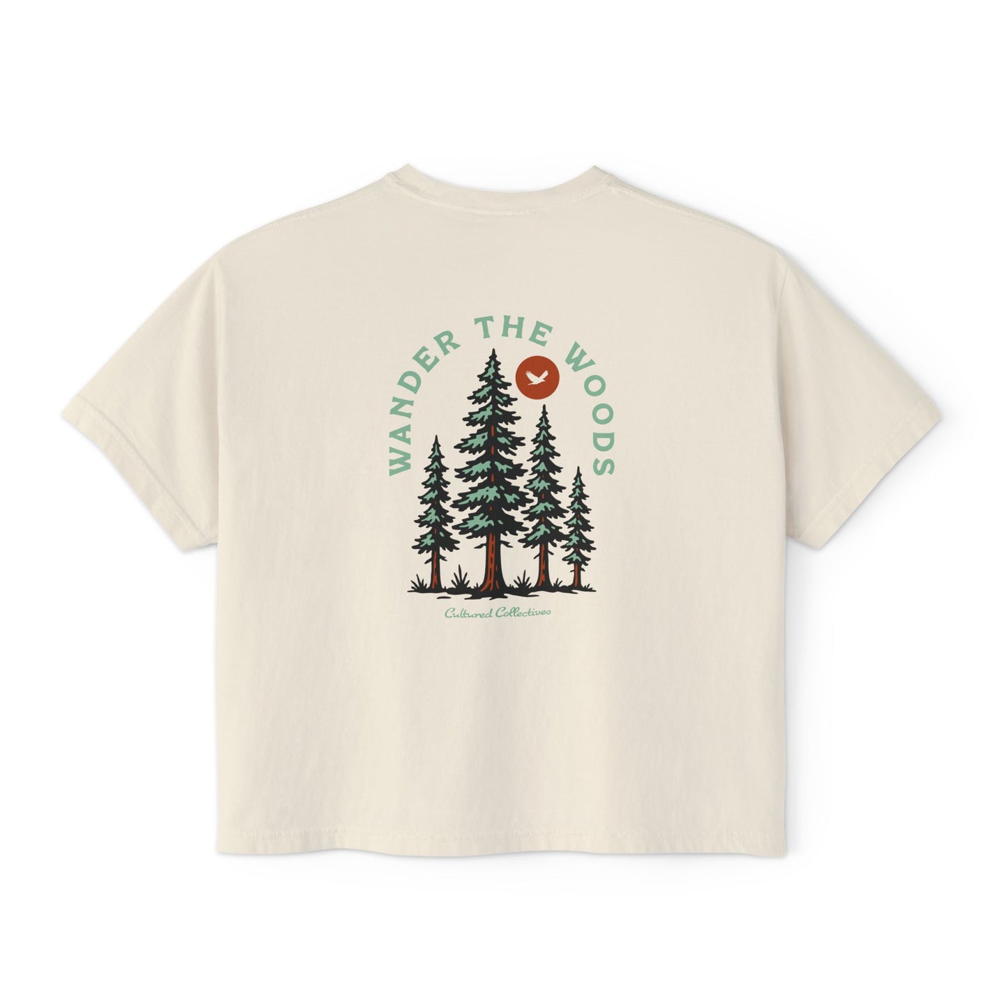 Wander the Woods Women's Short Sleeve Boxy Tee