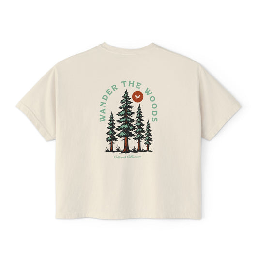 Wander the Woods Women's Short Sleeve Boxy Tee