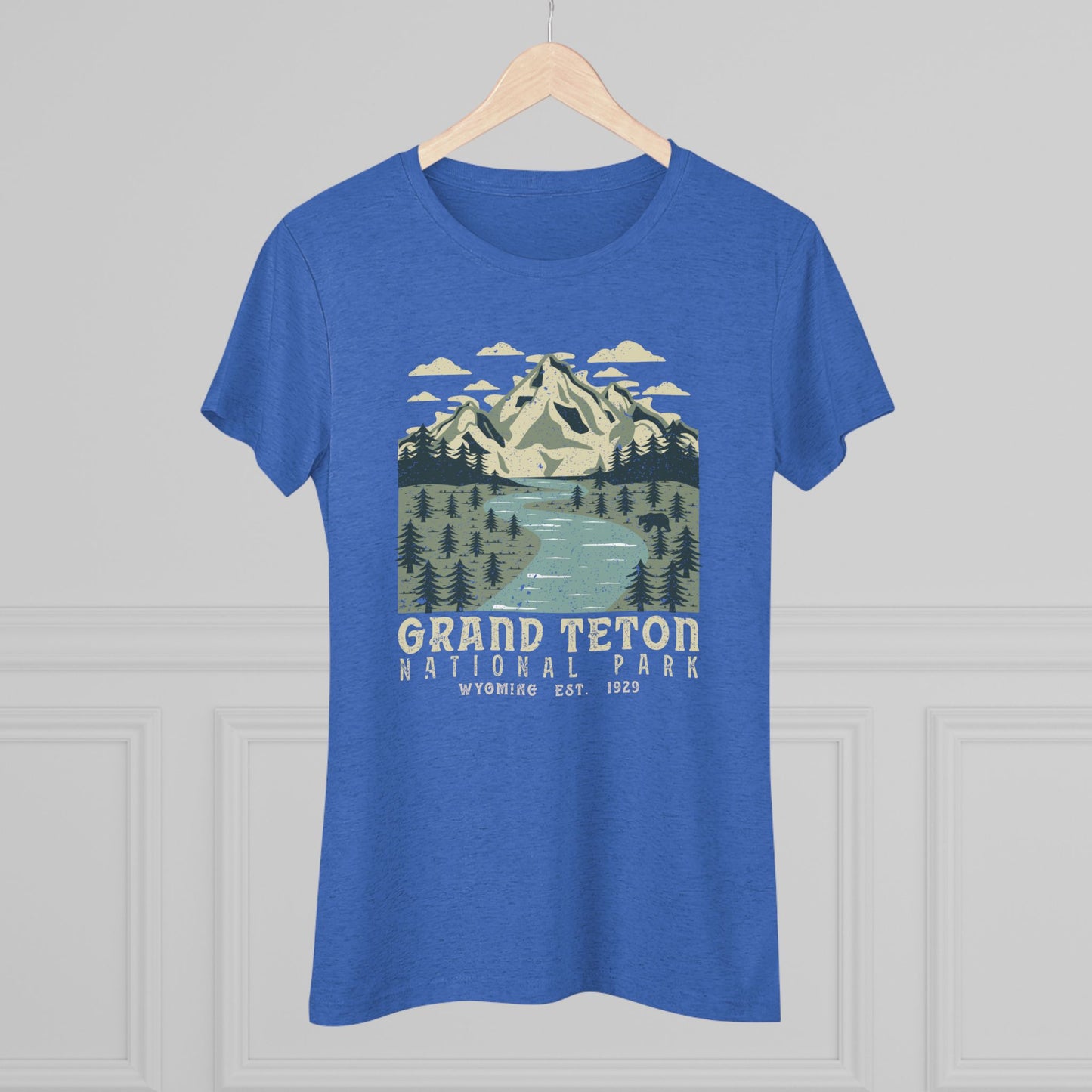 Grand Teton National Park Women's Short Sleeve Triblend Tee