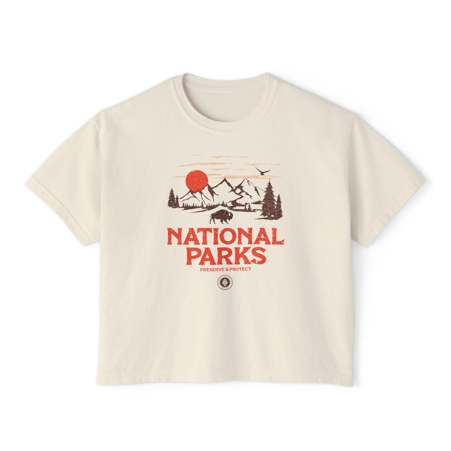 National Parks Women's Short Sleeve Boxy Tee