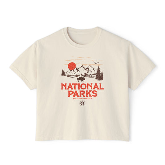 National Parks Women's Short Sleeve Boxy Tee