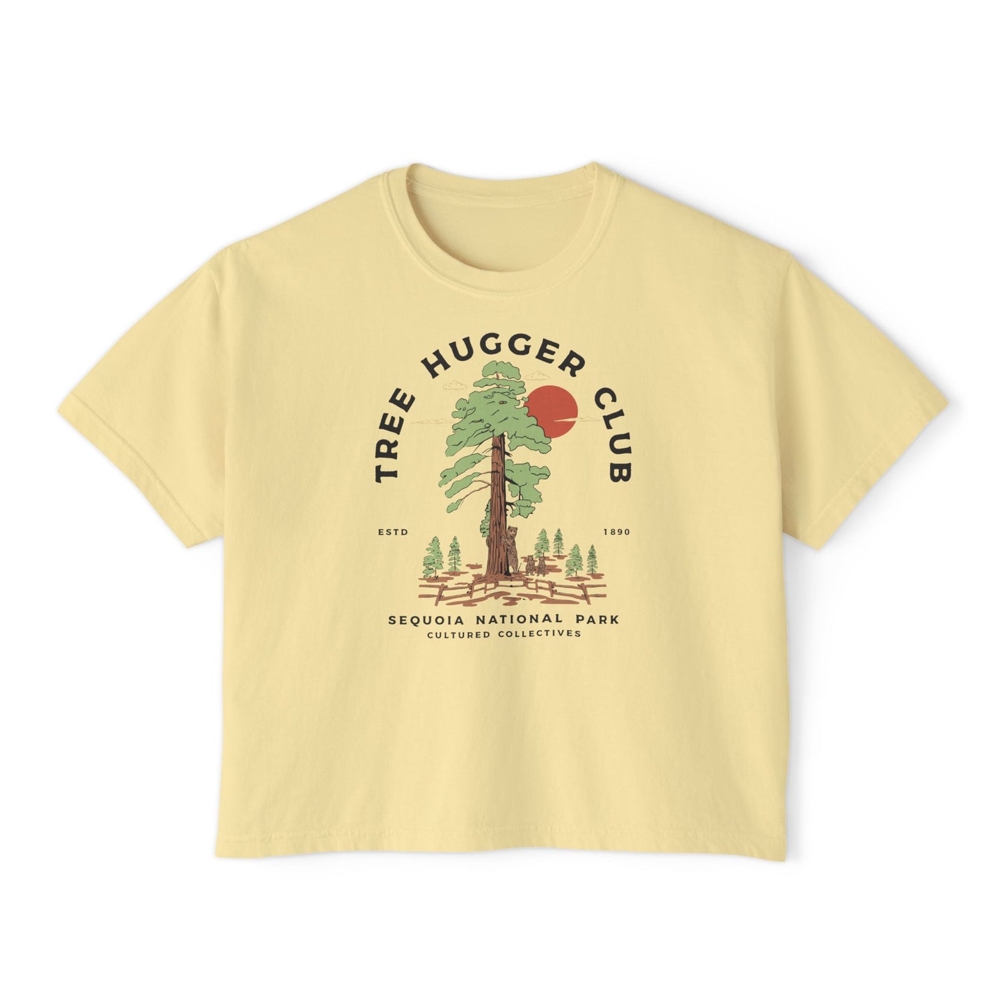 Escape To Nature Women's Short Sleeve Boxy Tee