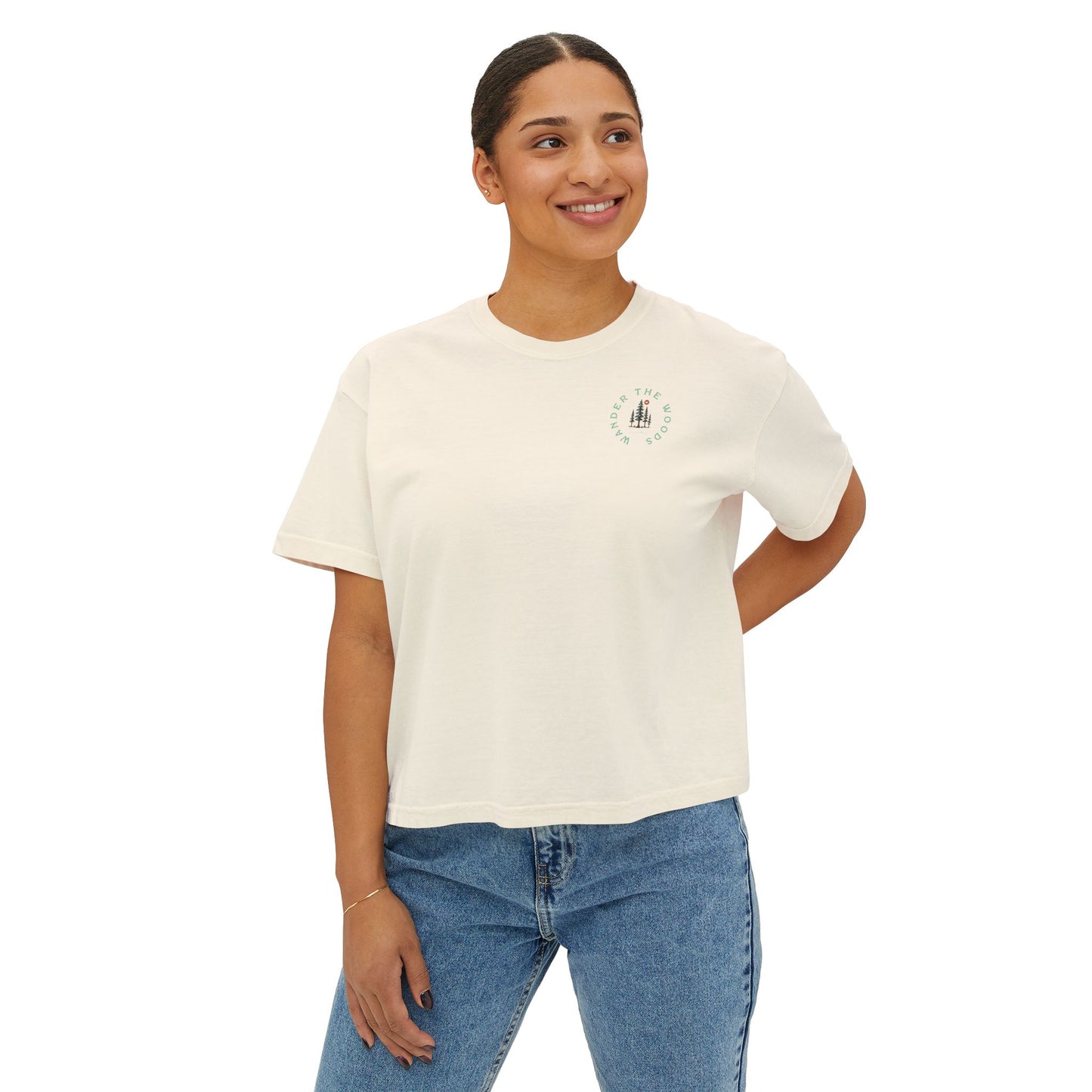 Wander the Woods Women's Short Sleeve Boxy Tee