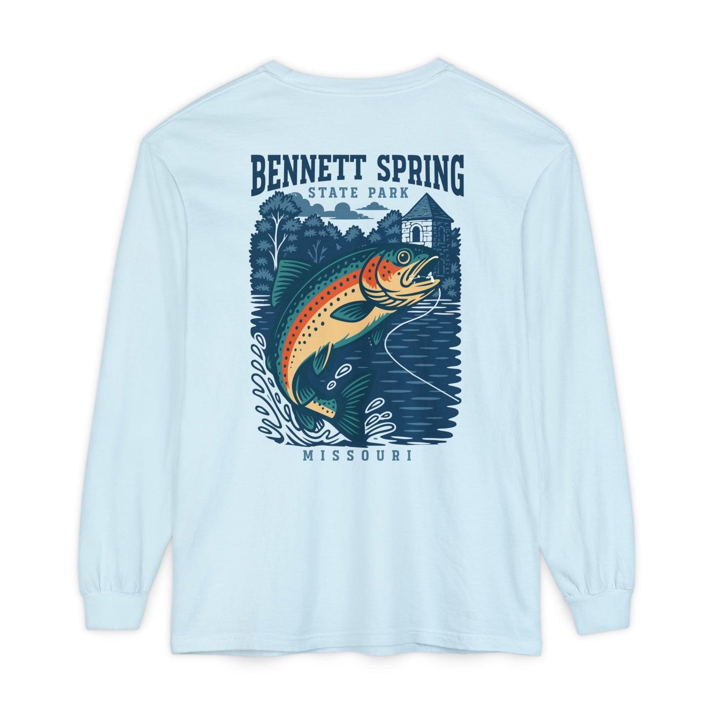 Bennett Spring State Park Comfort Colors Long Sleeve T-Shirt