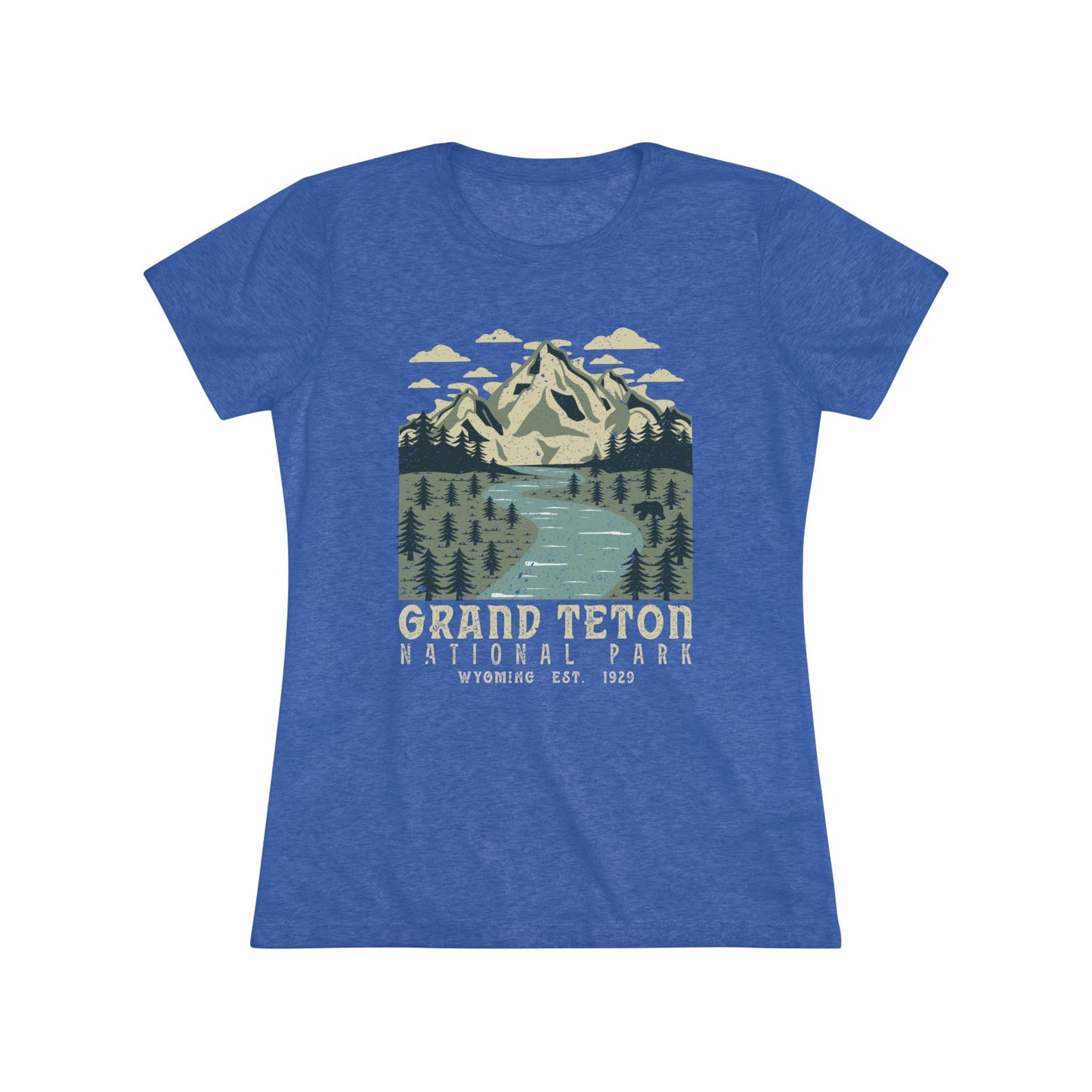 Grand Teton National Park Women's Short Sleeve Triblend Tee