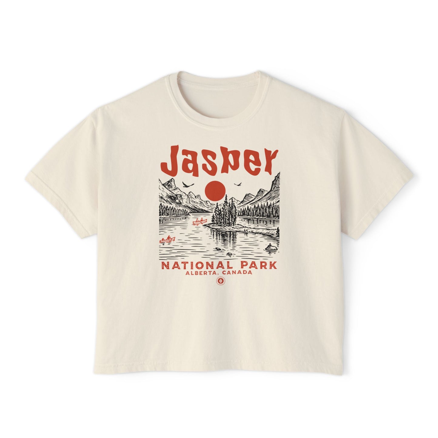 Jasper National Park Women's Short Sleeve Boxy Tee