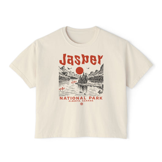 Jasper National Park Women's Short Sleeve Boxy Tee