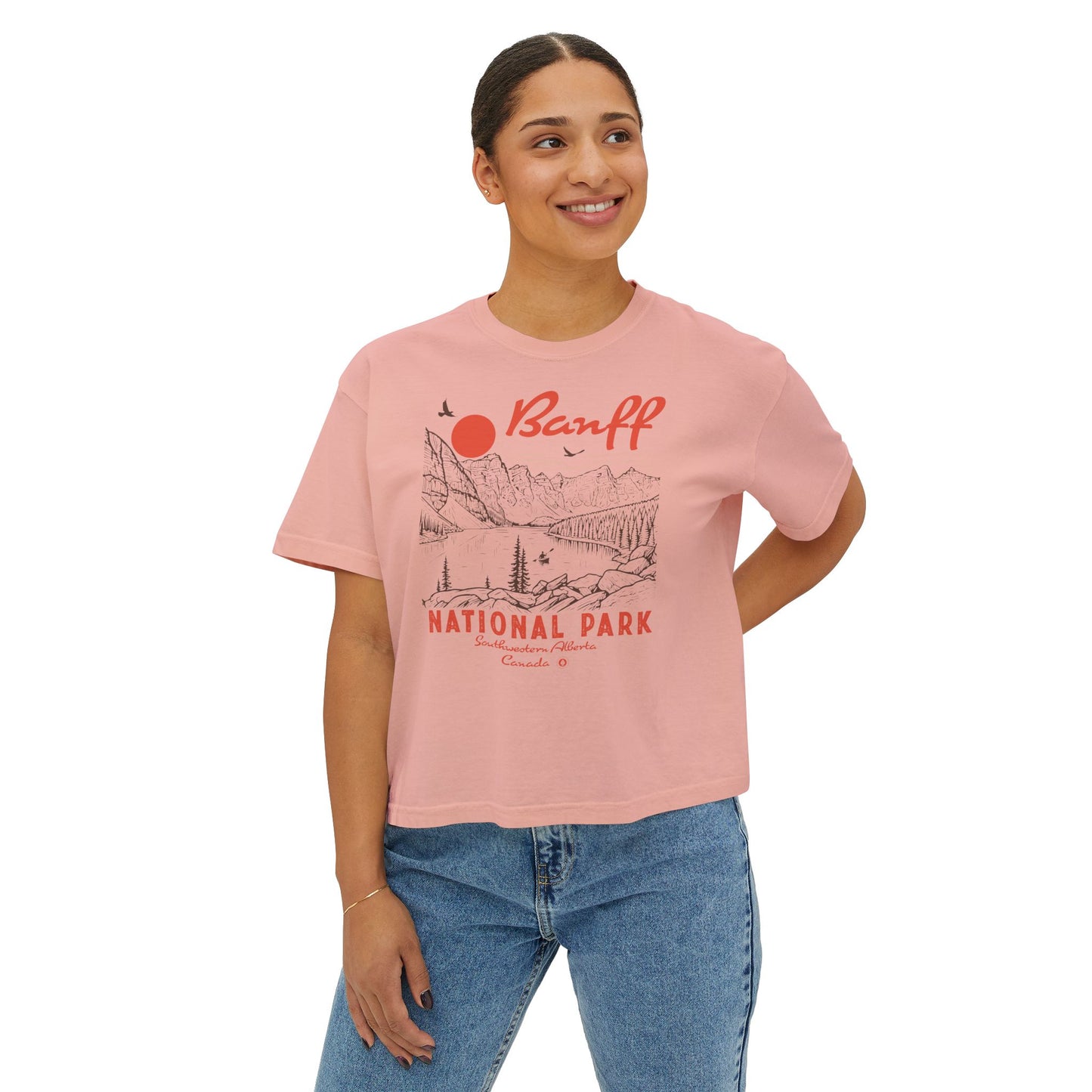 Banff National Park Women's Short Sleeve Boxy Tee