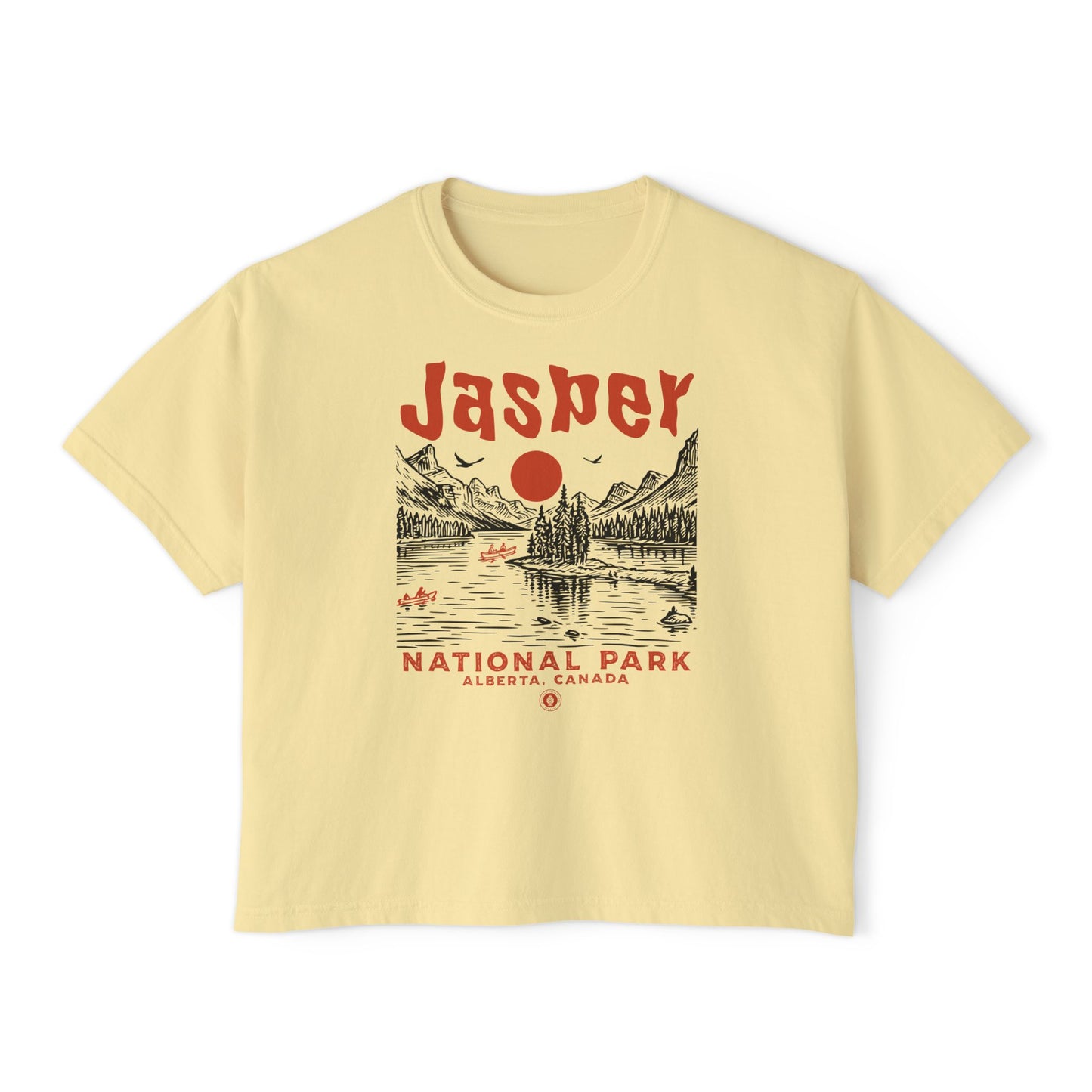 Jasper National Park Women's Short Sleeve Boxy Tee