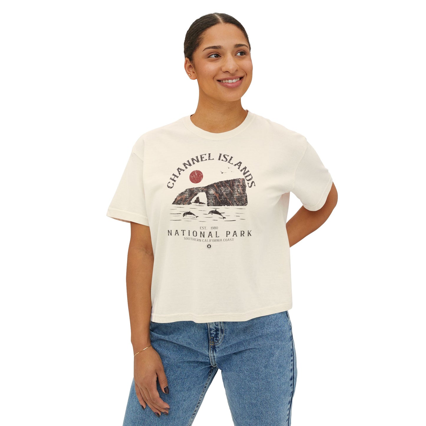 Channel Islands National Park Women's Short Sleeve Boxy Tee
