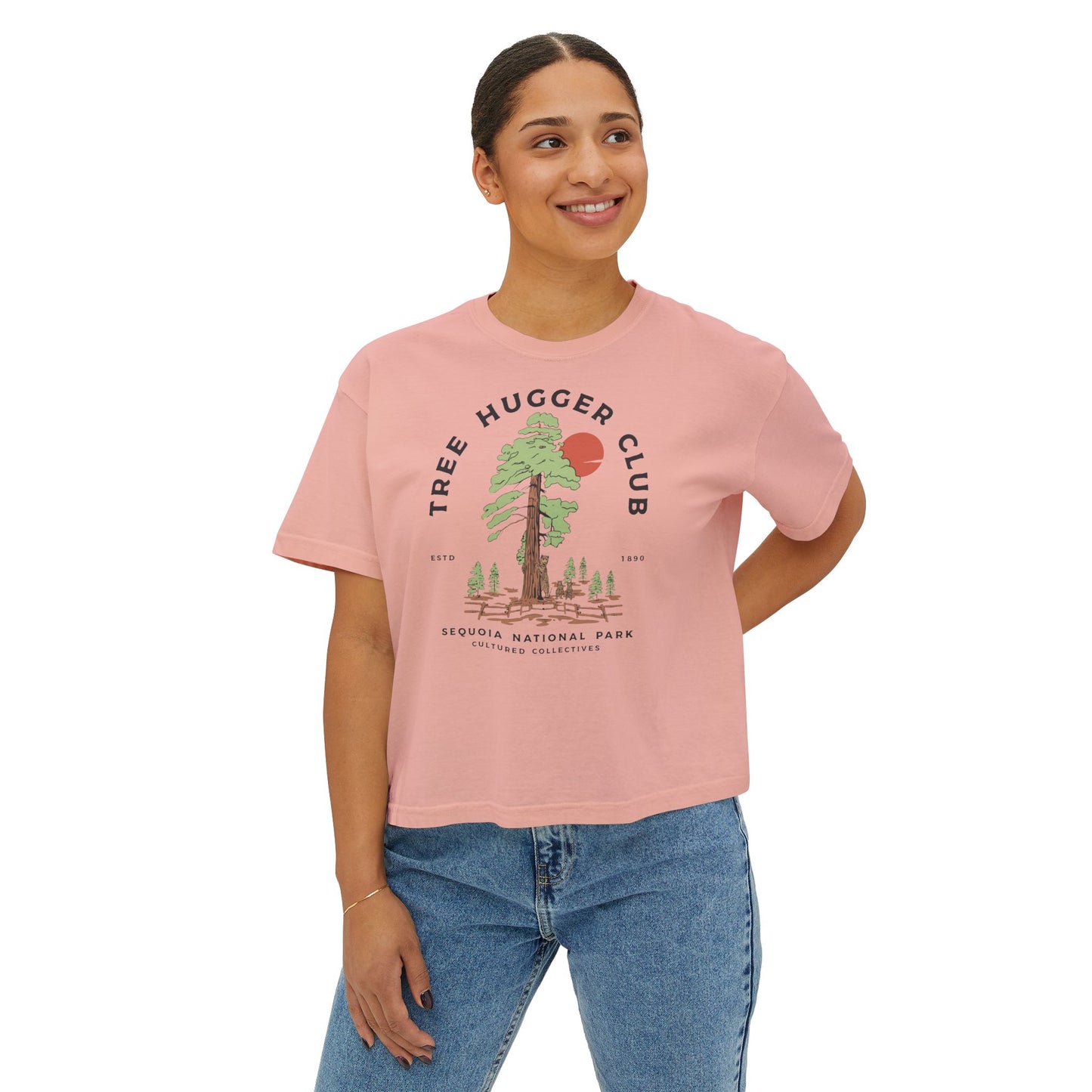 Escape To Nature Women's Short Sleeve Boxy Tee