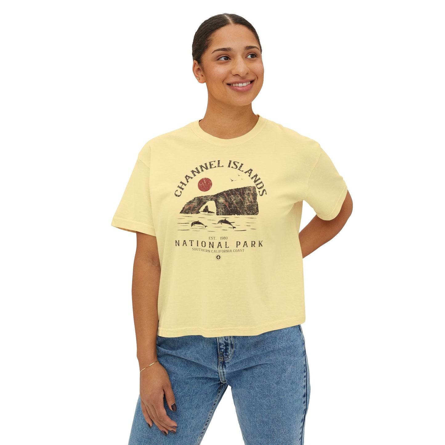 Channel Islands National Park Women's Short Sleeve Boxy Tee