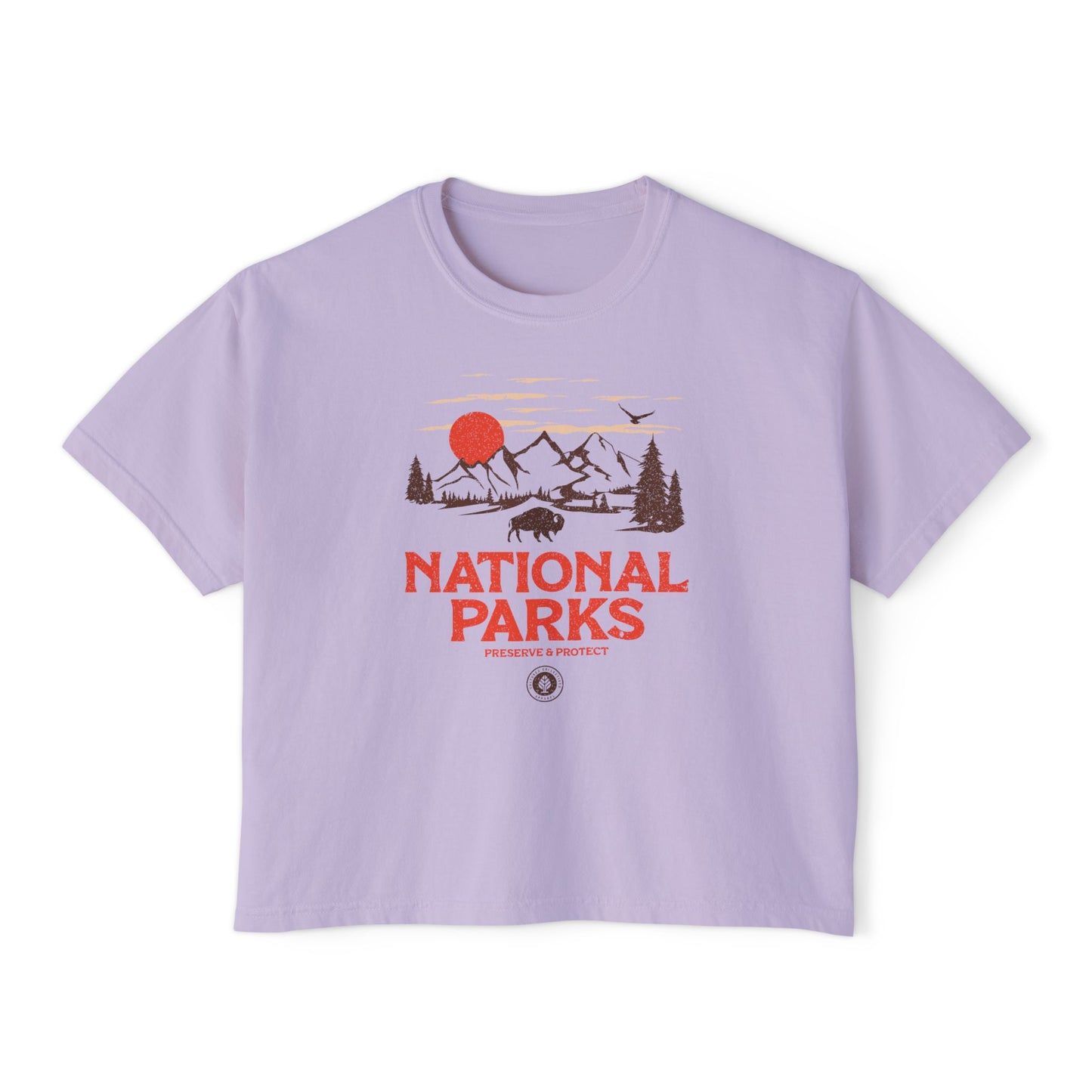 National Parks Women's Short Sleeve Boxy Tee
