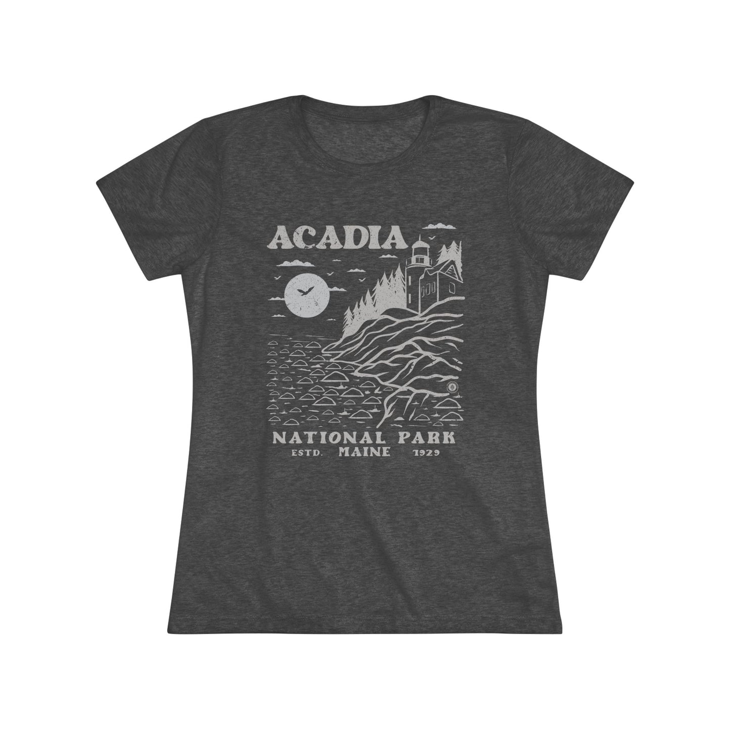 Acadia National Park Women's Short Sleeve Triblend Tee