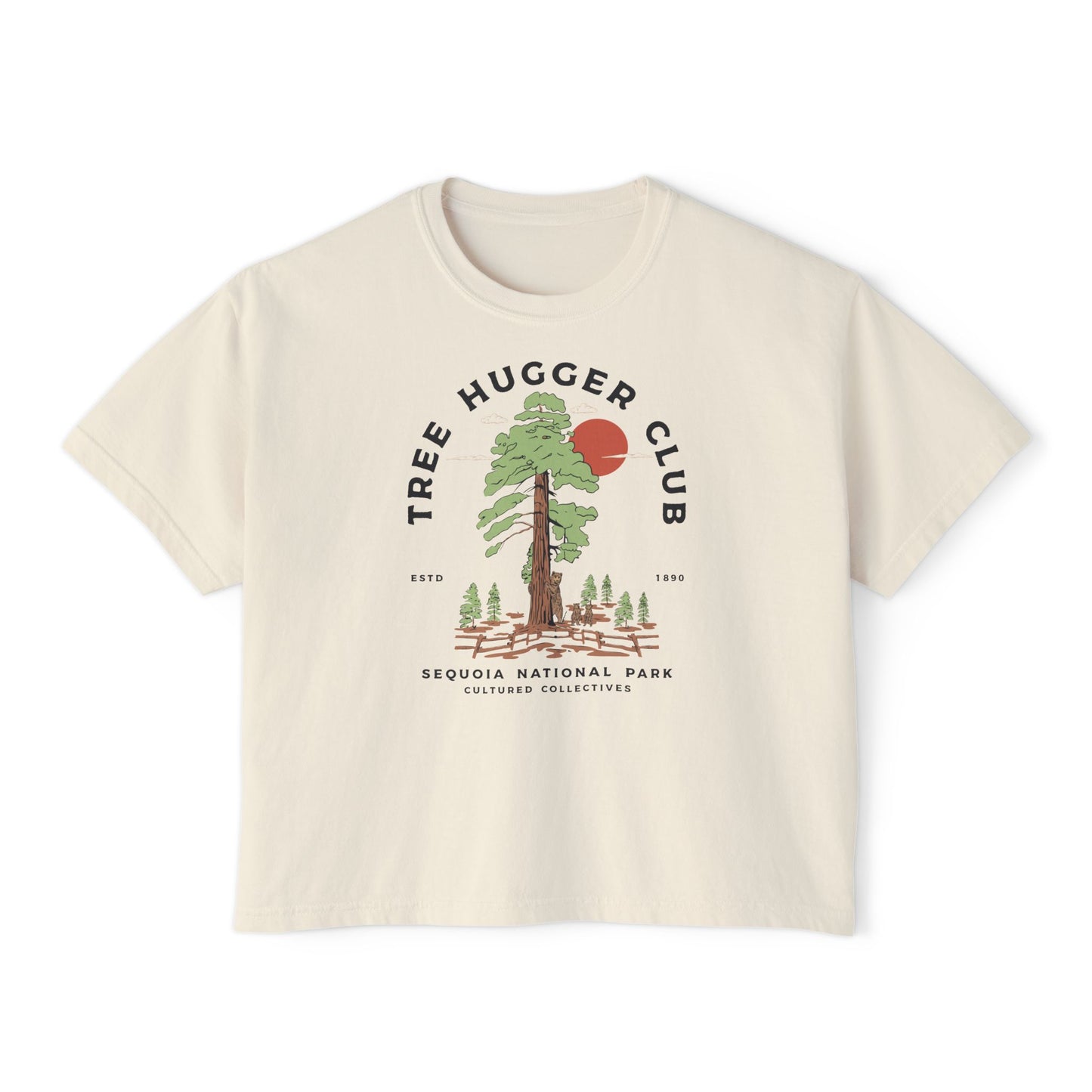 Escape To Nature Women's Short Sleeve Boxy Tee
