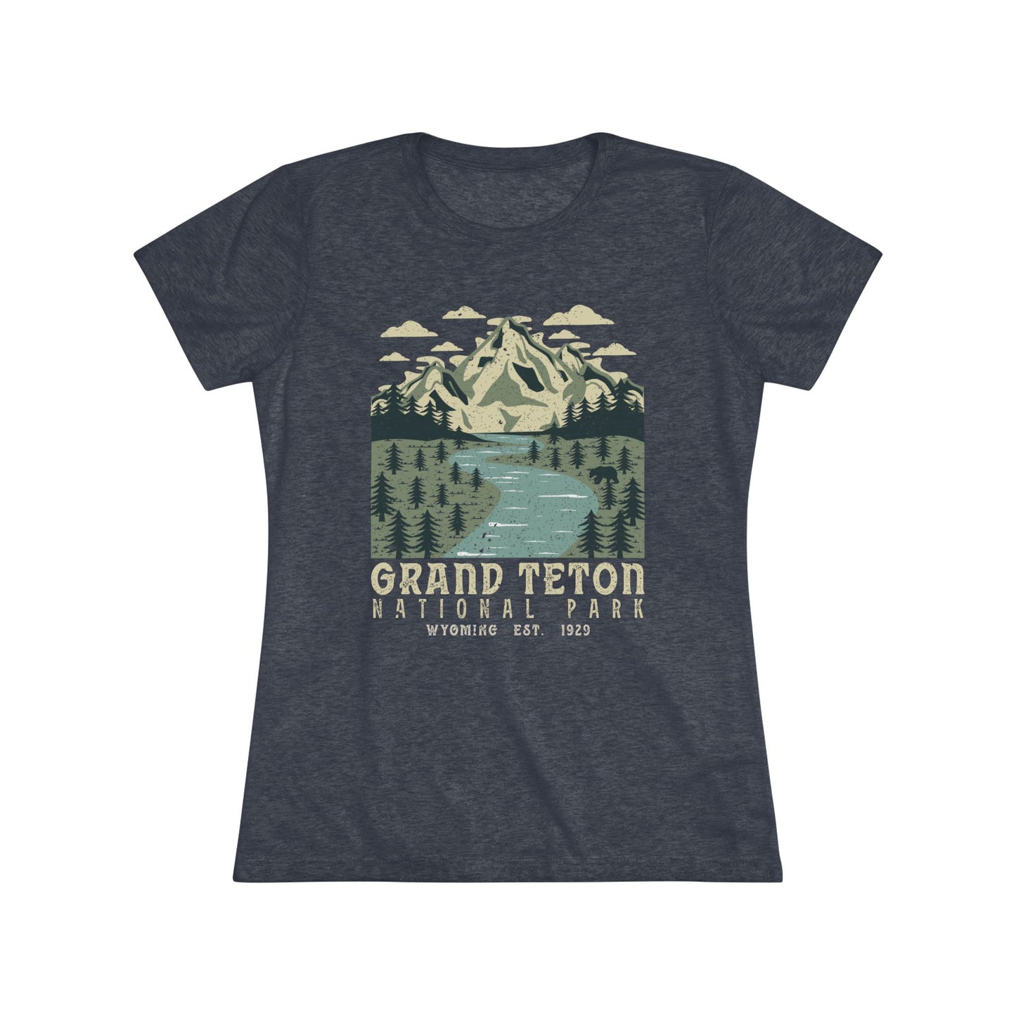 Grand Teton National Park Women's Short Sleeve Triblend Tee