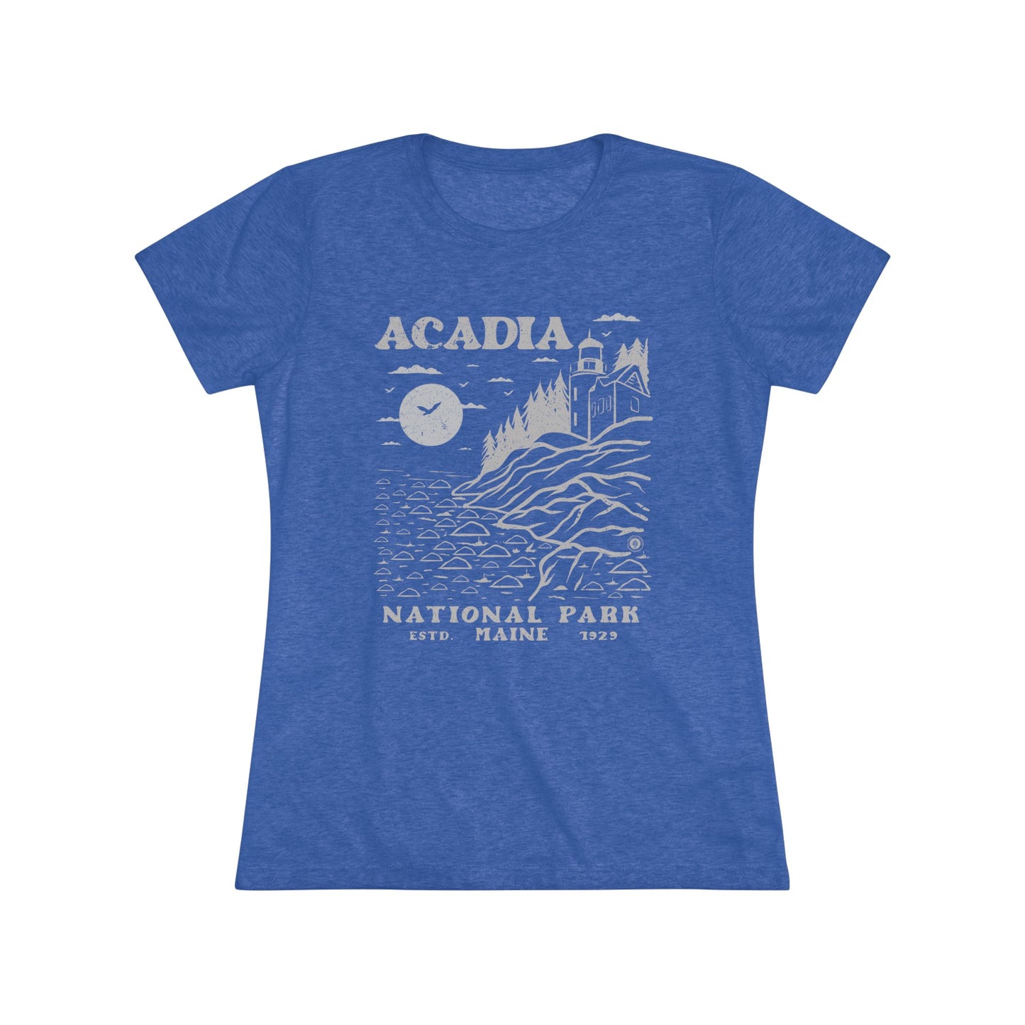 Acadia National Park Women's Short Sleeve Triblend Tee