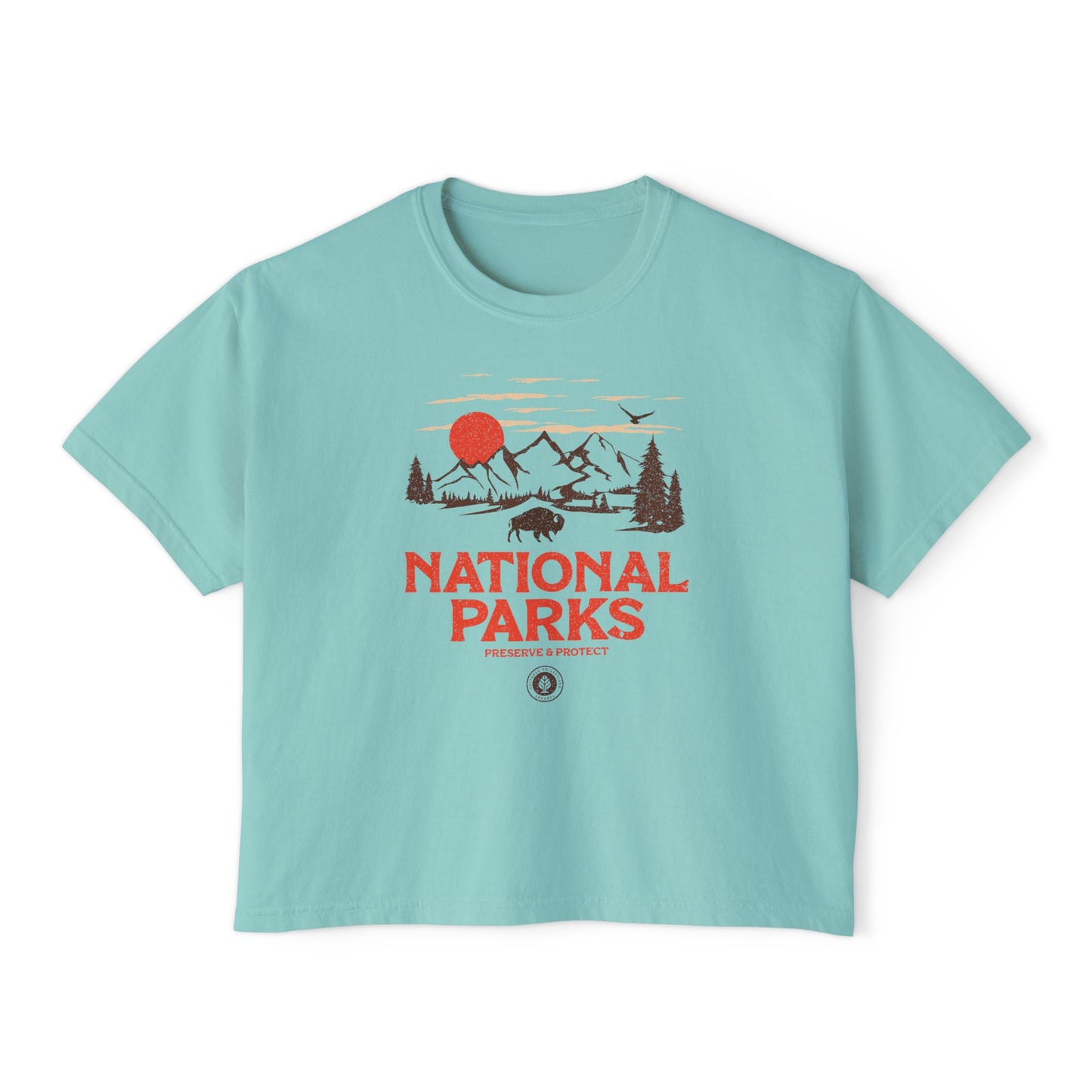 National Parks Women's Short Sleeve Boxy Tee