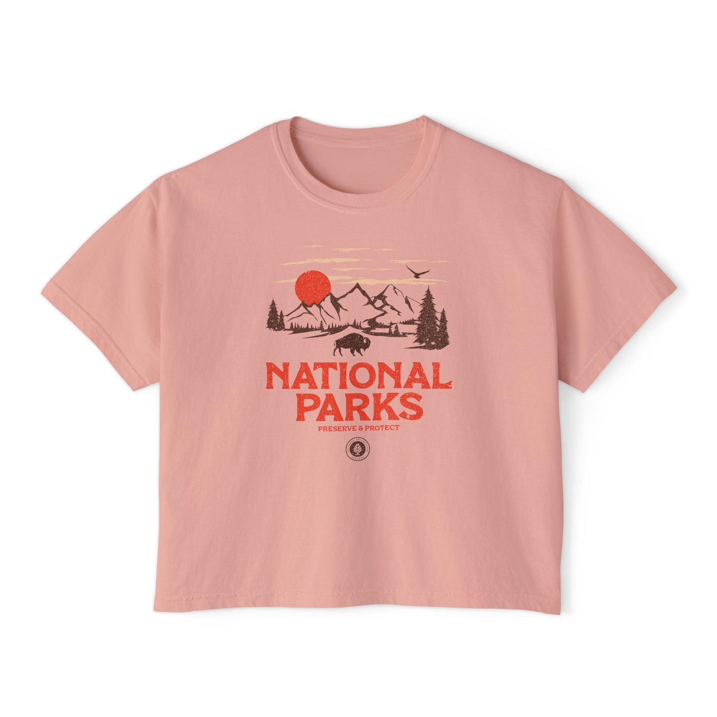 National Parks Women's Short Sleeve Boxy Tee