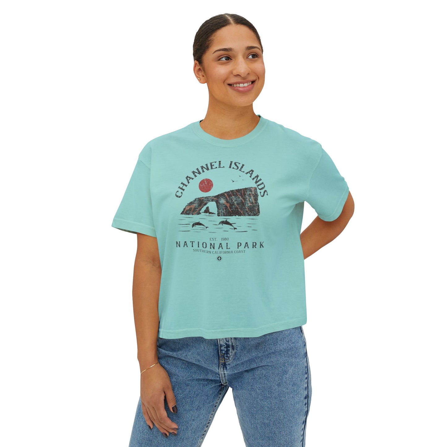 Channel Islands National Park Women's Short Sleeve Boxy Tee