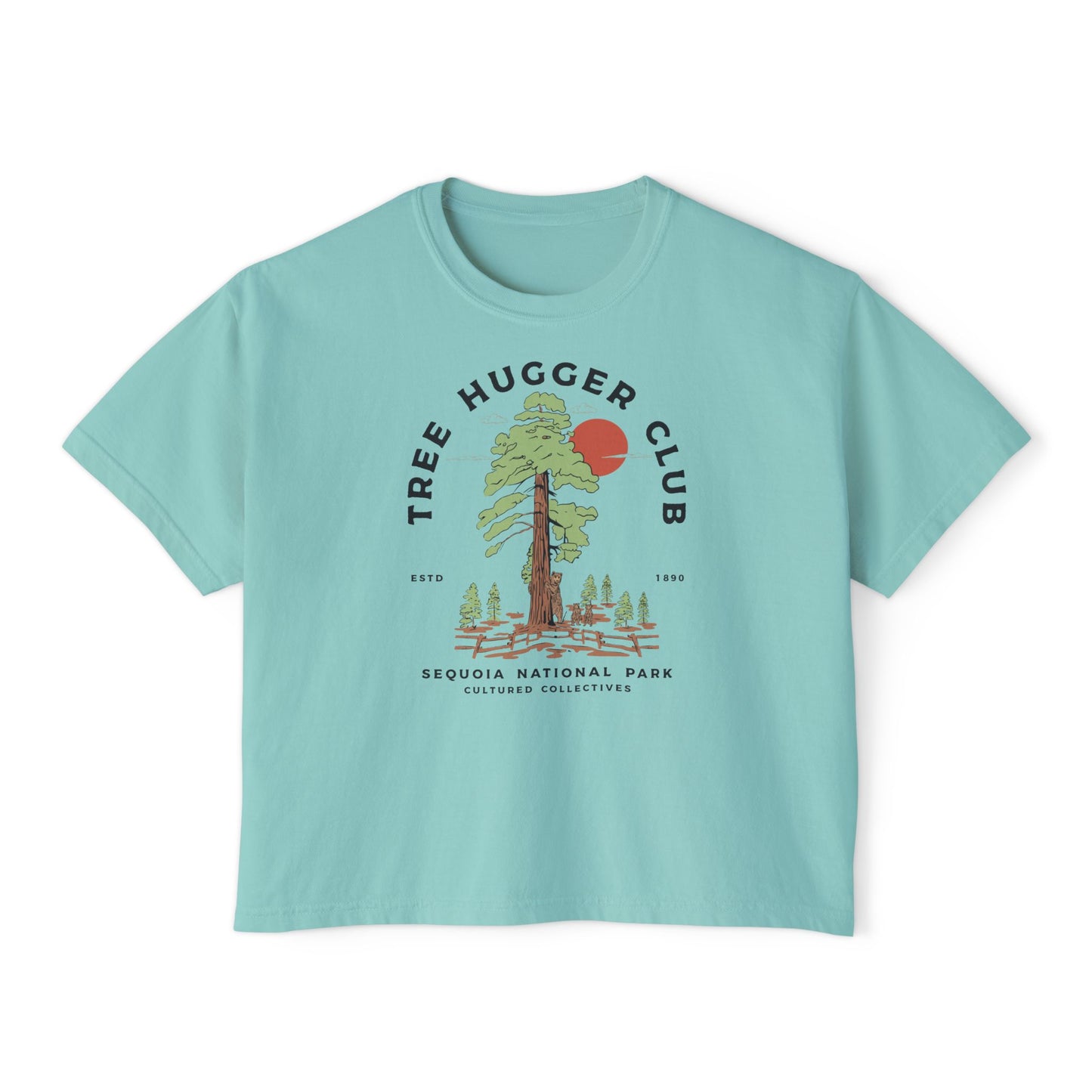 Escape To Nature Women's Short Sleeve Boxy Tee