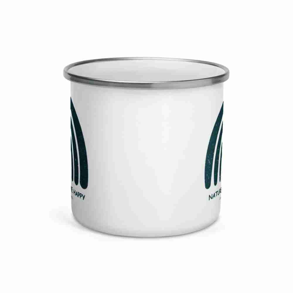 Nature Makes Me Happy Enamel Mug