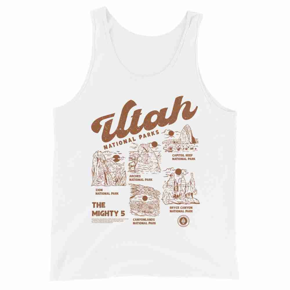 Utah National Parks Unisex Tank Top