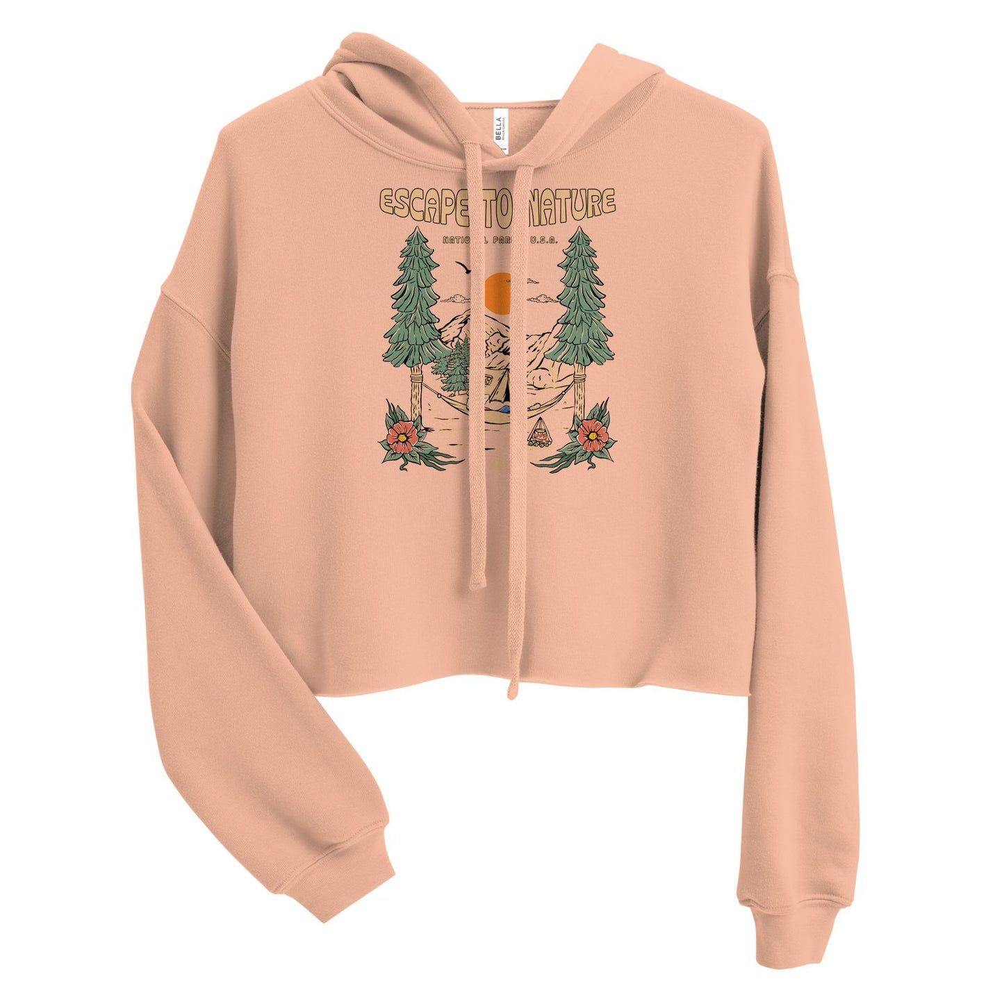Escape To Nature Crop Hoodie