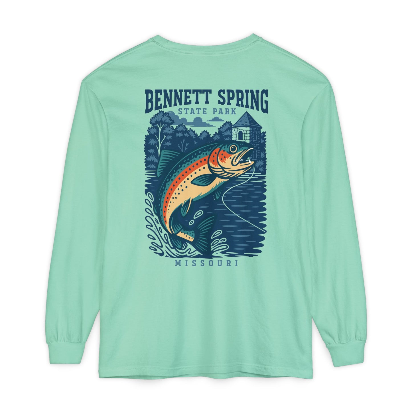 Bennett Spring State Park Comfort Colors Long Sleeve T-Shirt