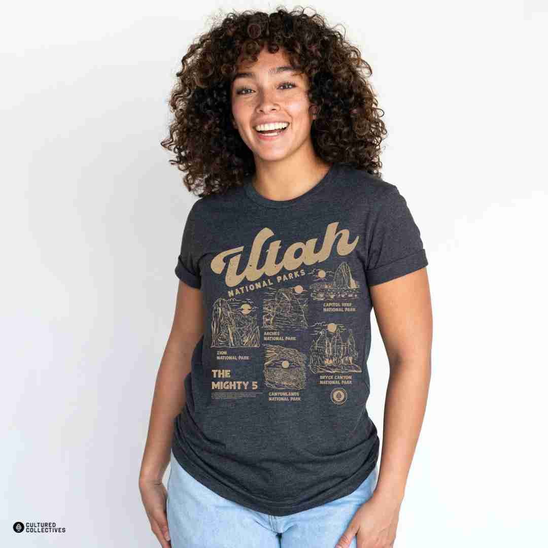 5 Utah National Parks Tee