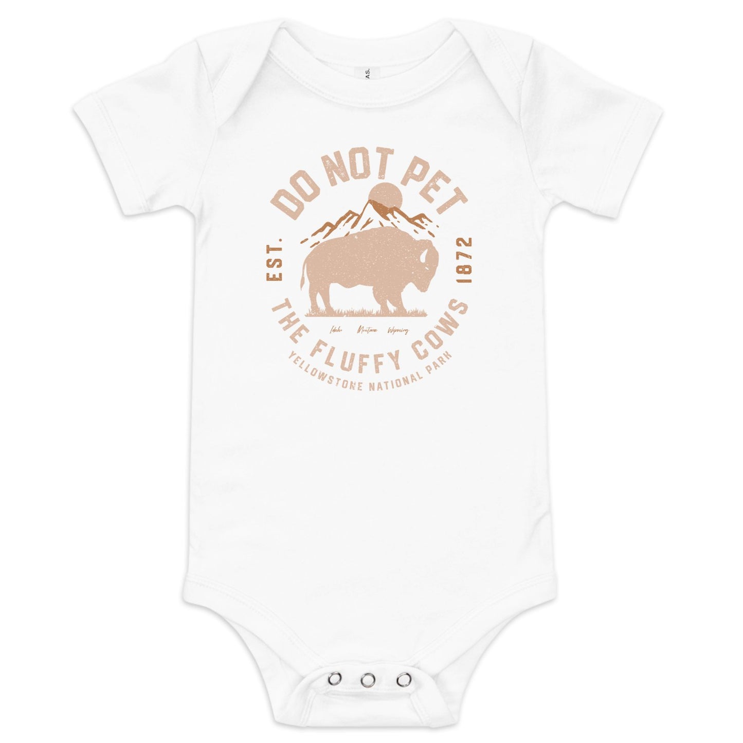 Baby Do Not Pet The Fluffy Cows Onesie