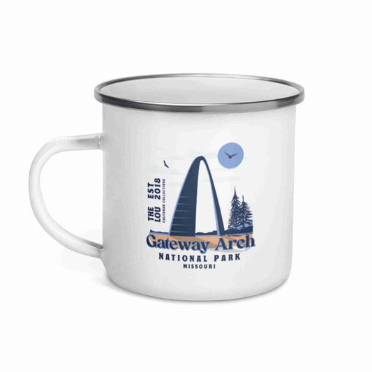 Gateway Arch National Park Enamel Mug