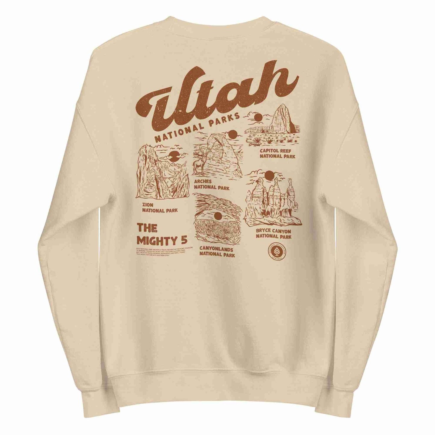 Utah Mighty Five National Parks Sweatshirt