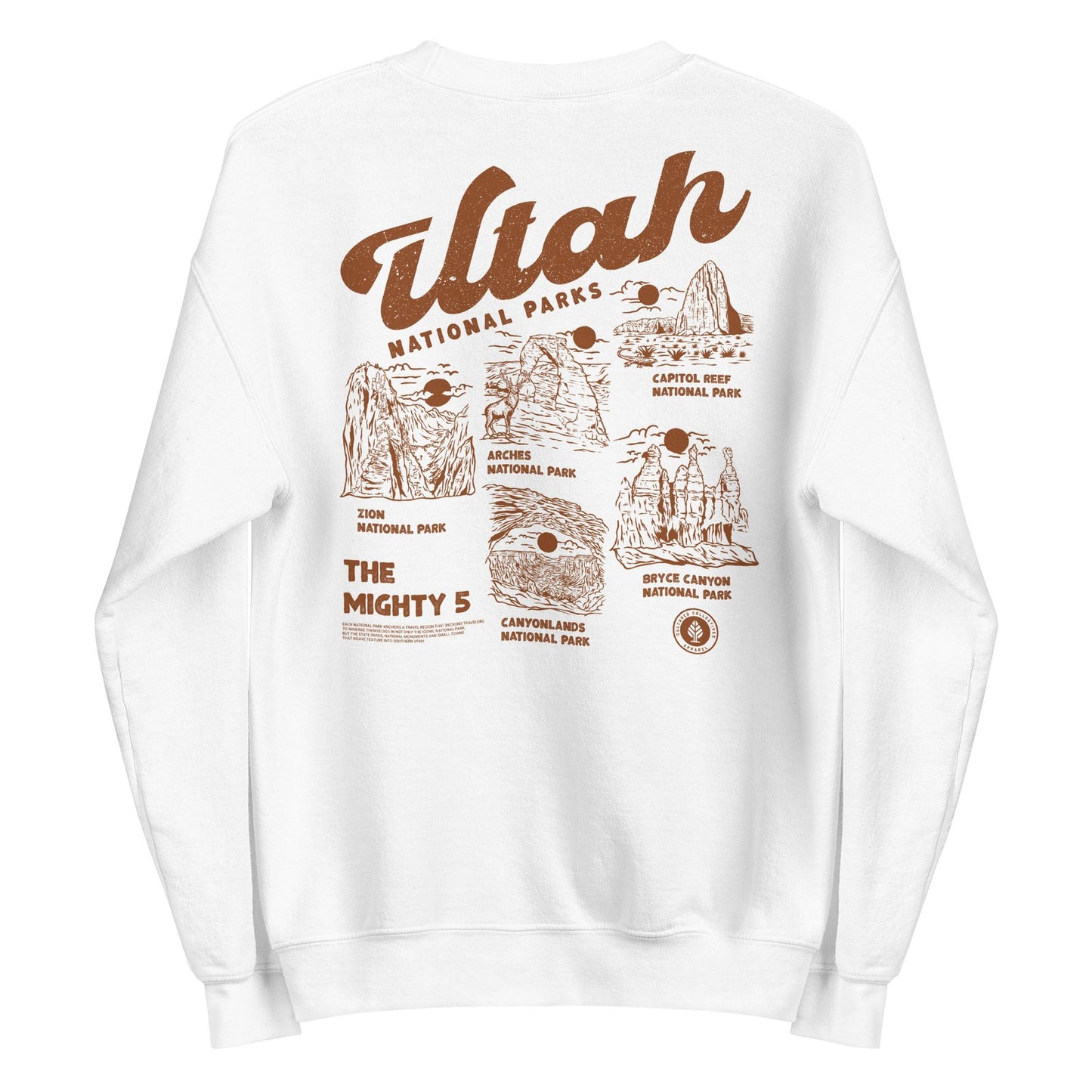 Utah Mighty Five National Parks Sweatshirt