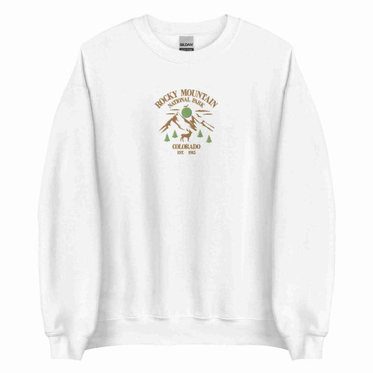 Rocky Mountain National Park Embroidery Sweatshirt