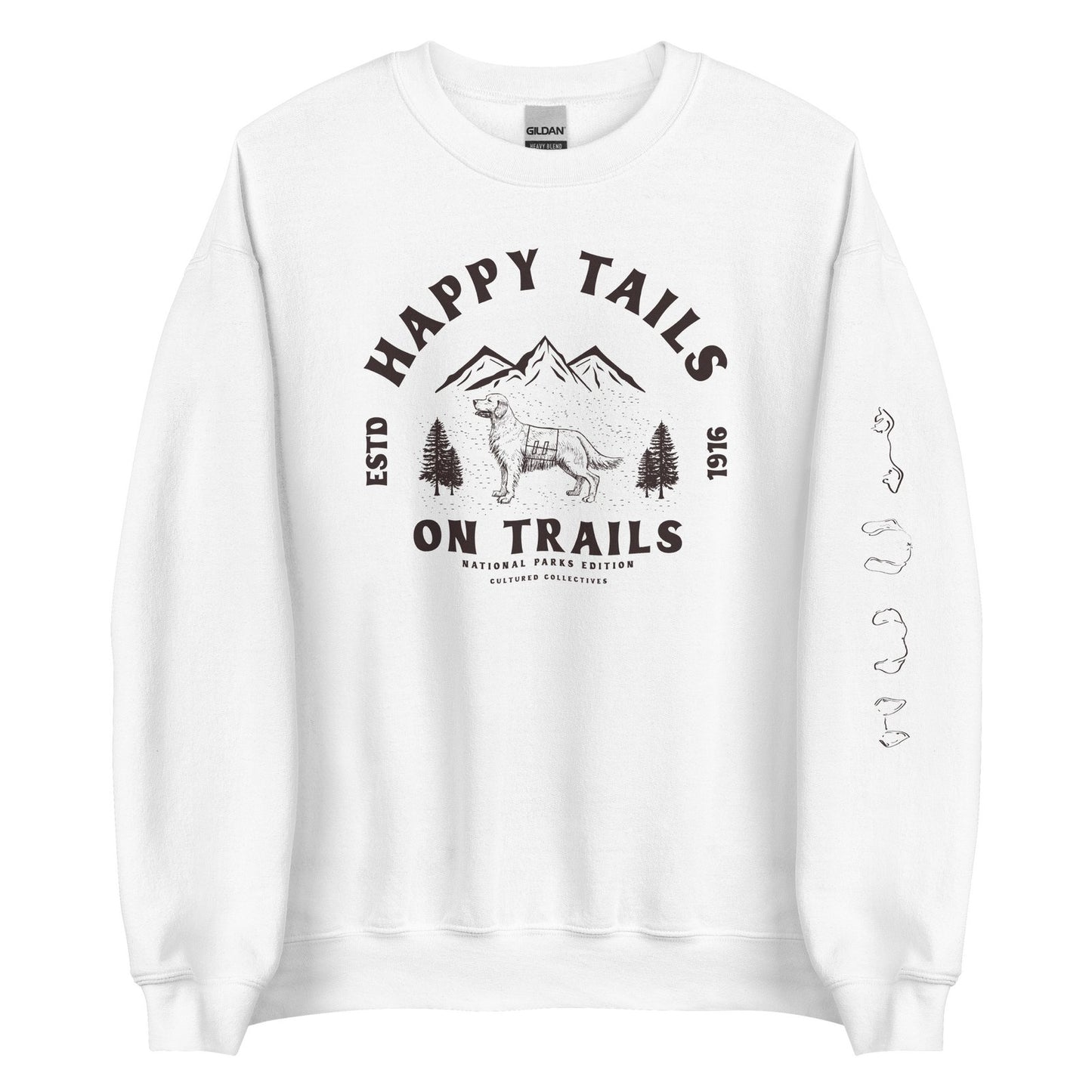 Happy Tails On Trails Unisex Sweatshirt