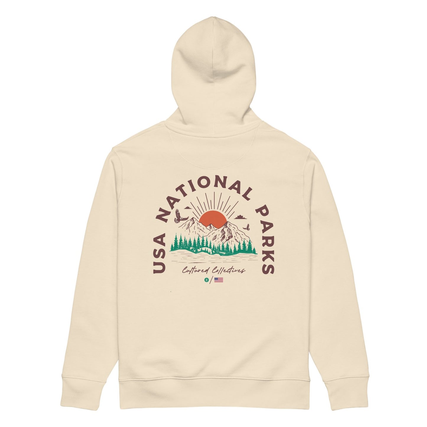 USA National Parks Organic Hoodie