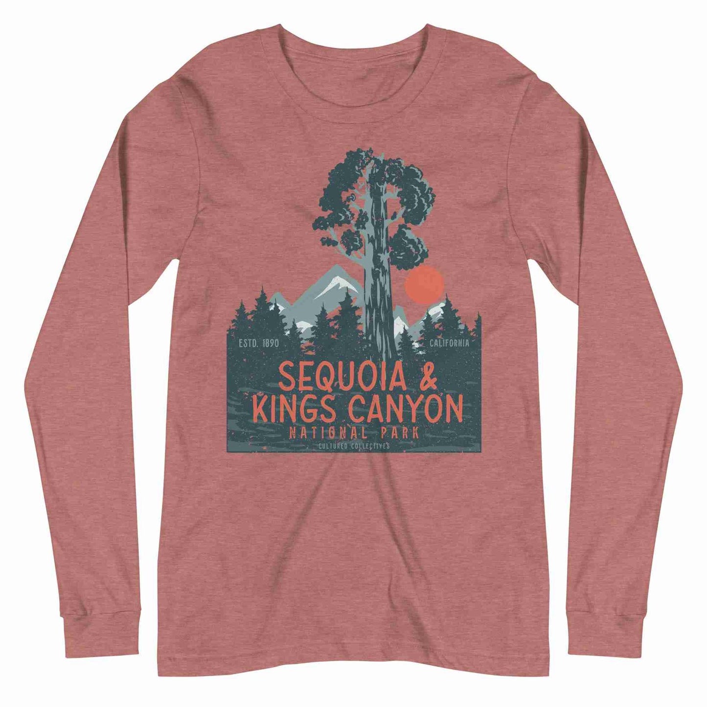 Sequoia &amp; Kings Canyon National Park Vintage Long Sleeve Tee