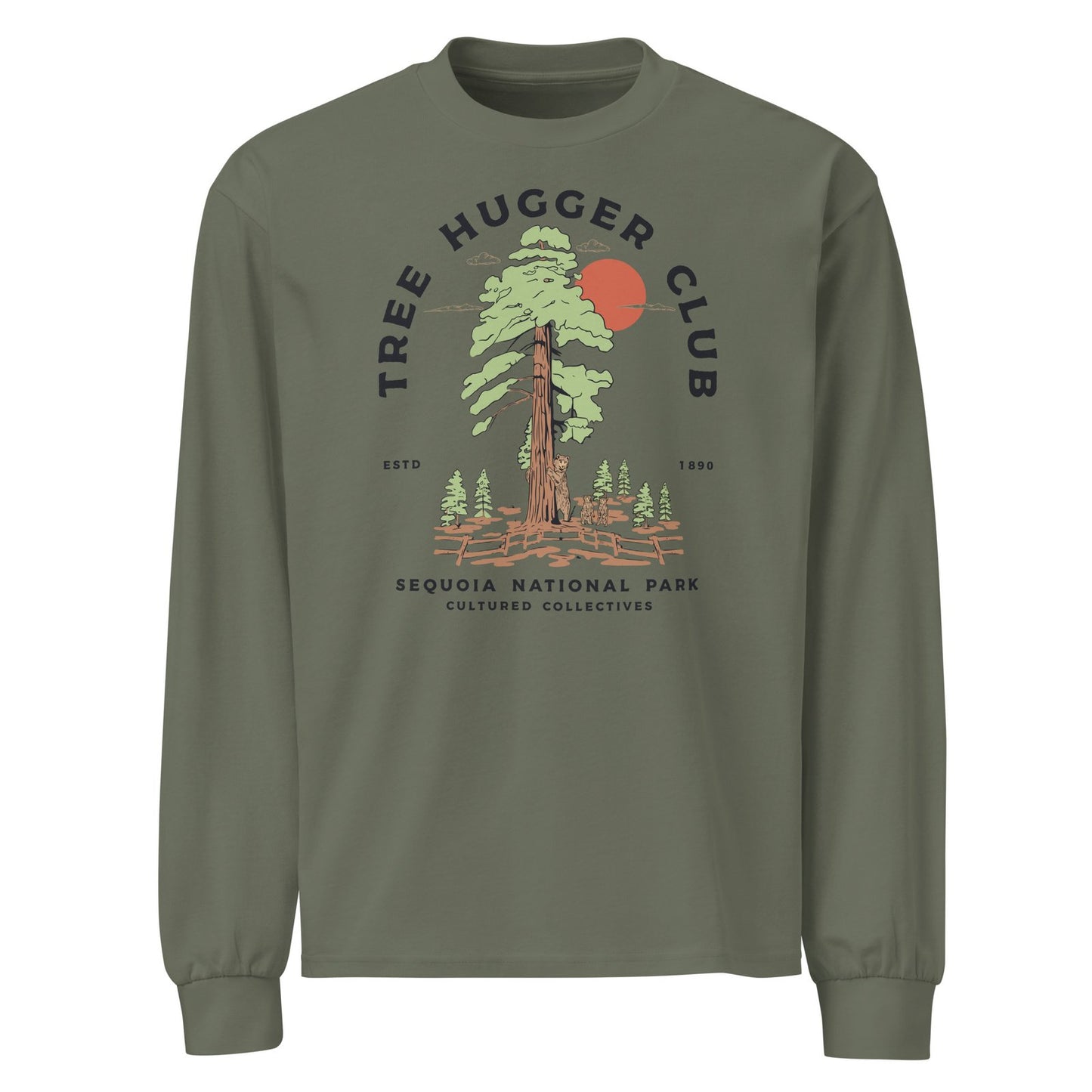 Tree Hugger Club long sleeve tee