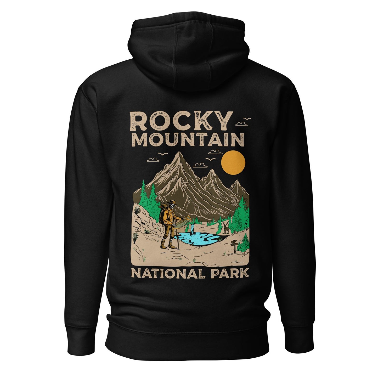 Rocky Mountain National Park Hoodie – Skeleton Explorer Edition