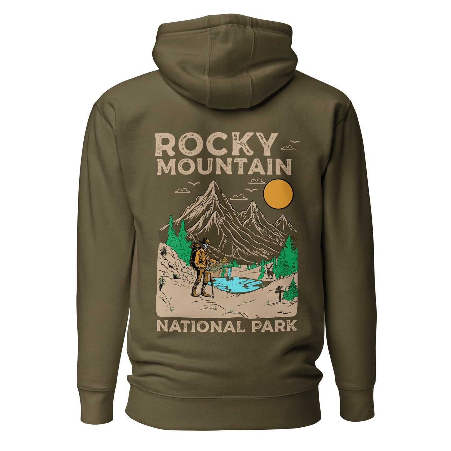 Rocky Mountain National Park Hoodie – Skeleton Explorer Edition