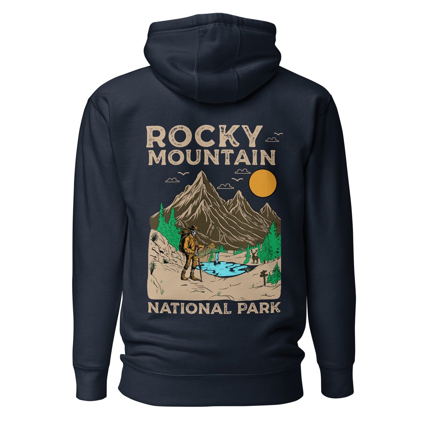 Rocky Mountain National Park Hoodie – Skeleton Explorer Edition