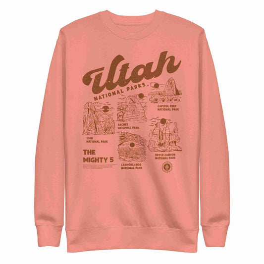 Utah National Park Dusty Rose Sweatshirt