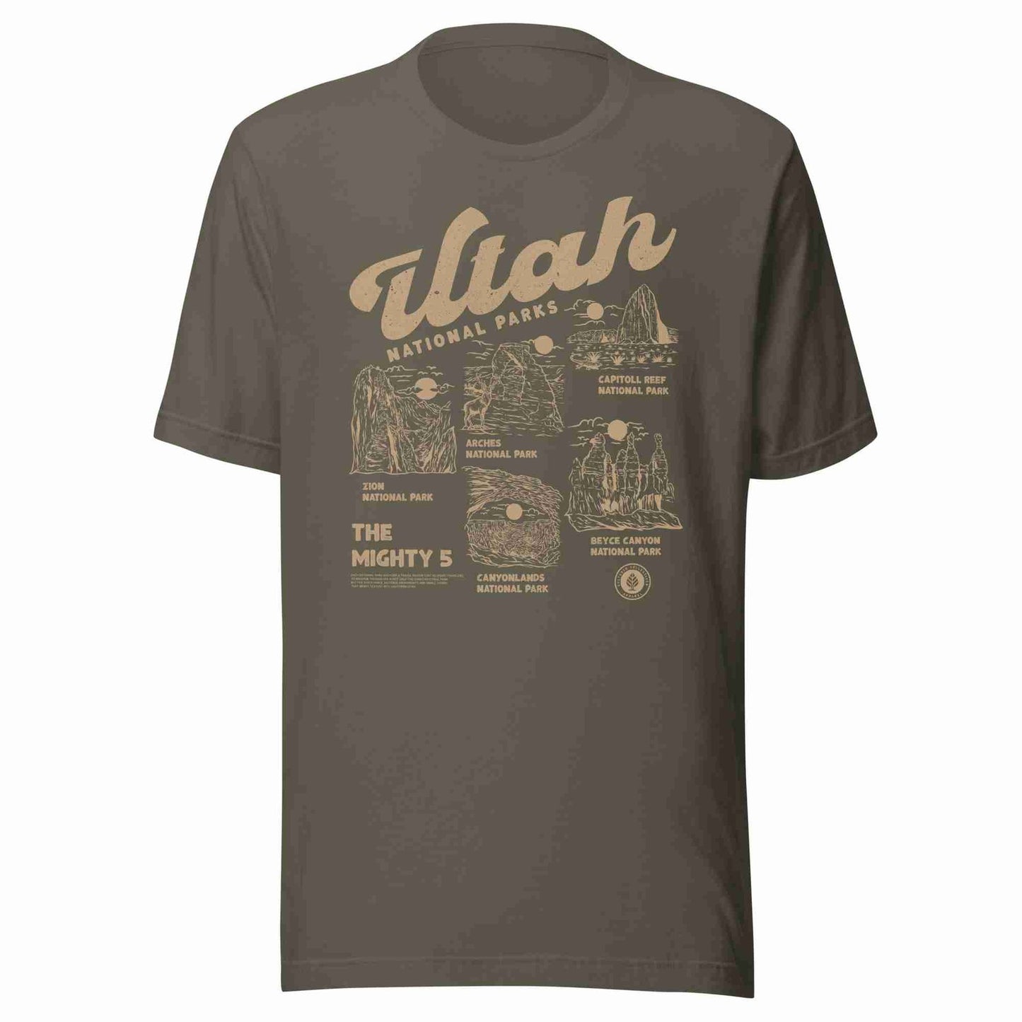 5 Utah National Parks Tee